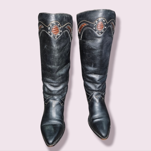 Women's Vintage Circle S Brand Cowboy Boots Size 7M - Picture 1 of 11